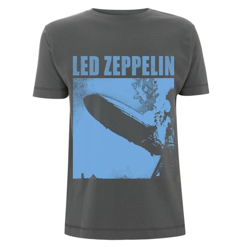 Led Zeppelin - LZ1 TShirt, für Damen, Grau, Größe M von Led Zeppelin