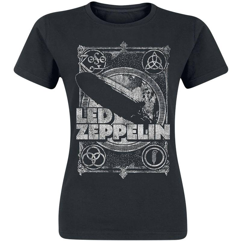 Led Zeppelin - LZ1 TShirt, für Damen, Schwarz, Größe L von Led Zeppelin