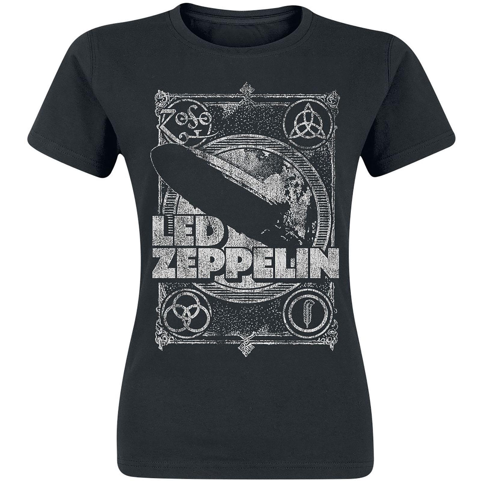 Lz1 Tshirt Damen Schwarz M von Led Zeppelin