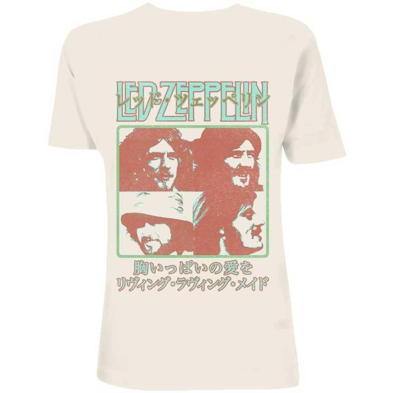 Led Zeppelin - TShirt, für Damen, Beige, Größe L von Led Zeppelin