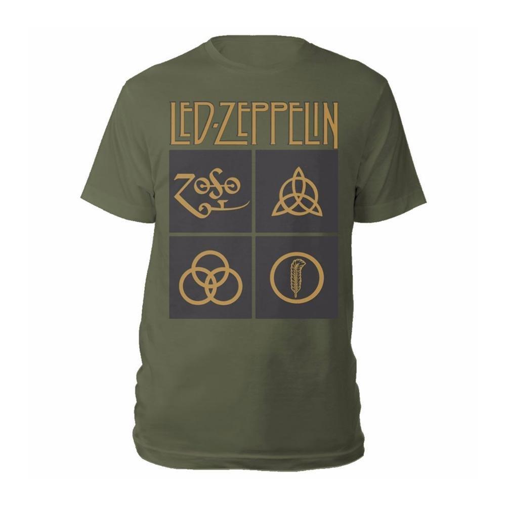 Tshirt Damen Grün M von Led Zeppelin