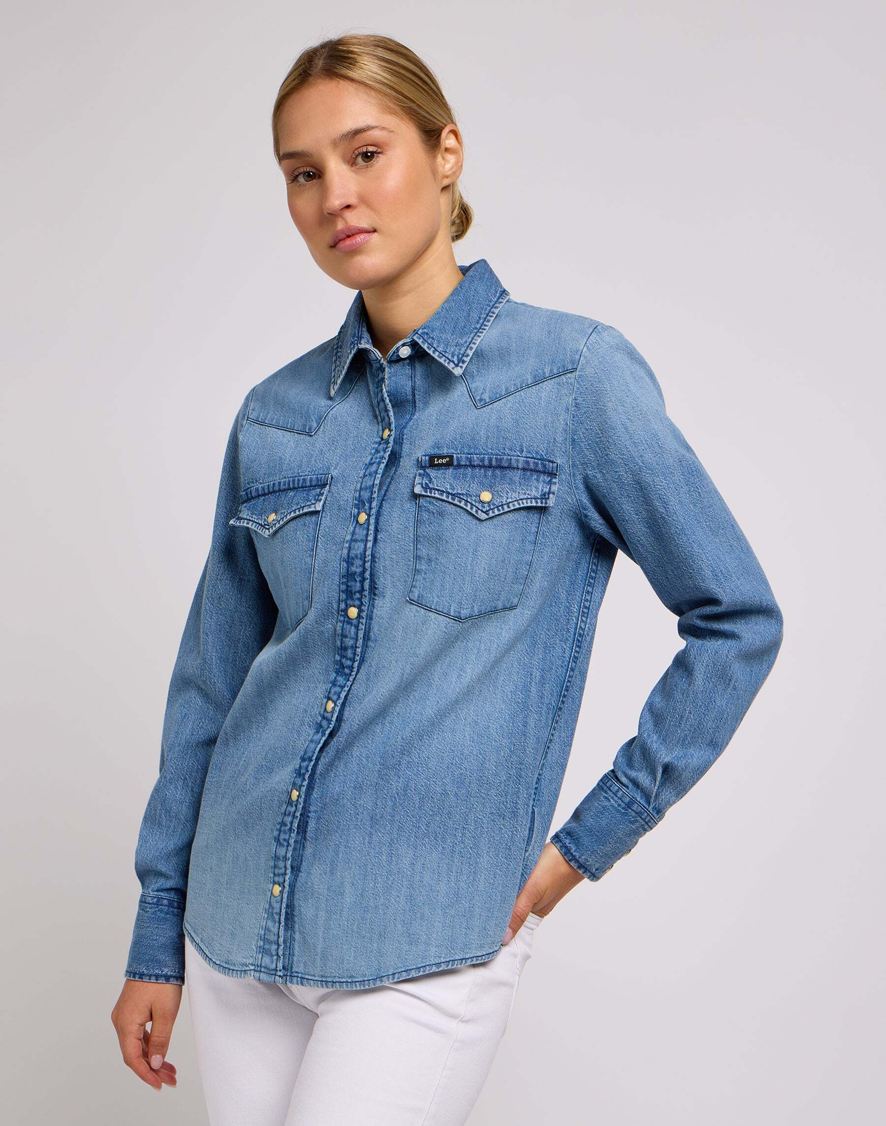 Lee® Jeansbluse »LEE Jeanshemd Regular Western Shirt« von Lee®