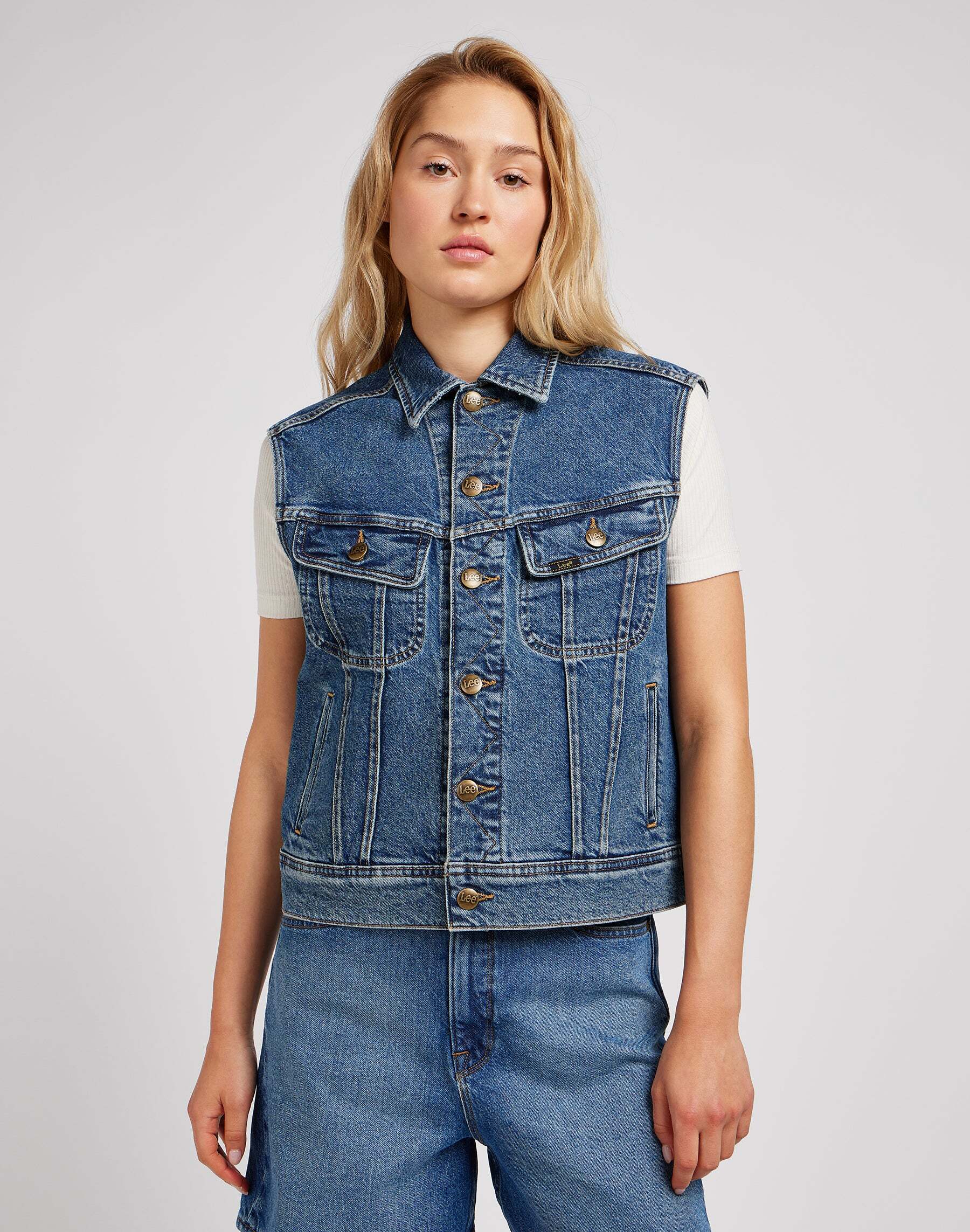 Lee® Jeansjacke »LEE Jeansjacken Sleeveless Rider Jacket« von Lee®