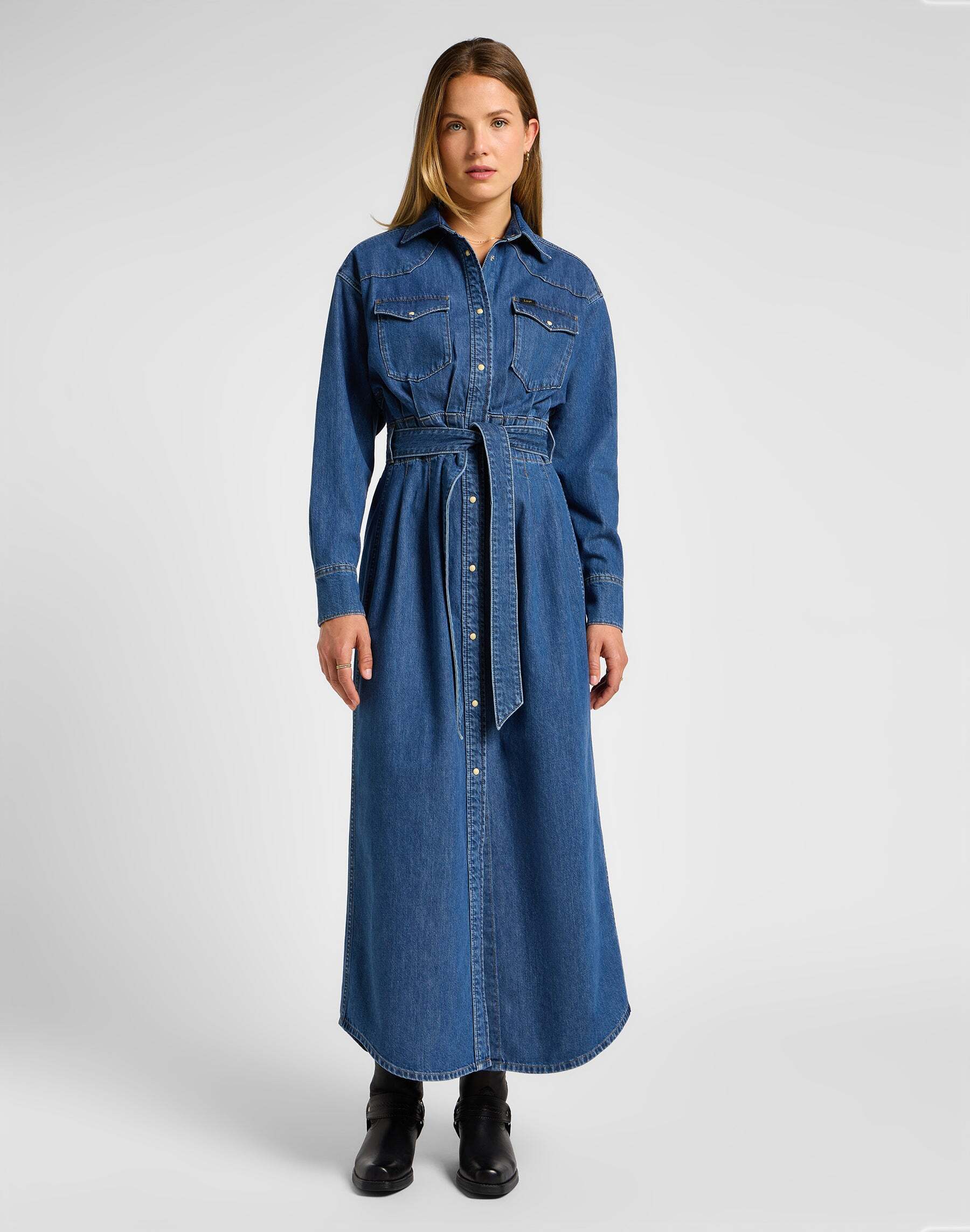 Lee® Jeanskleid »LEE Jeanskleid Belted Western Dress« von Lee®