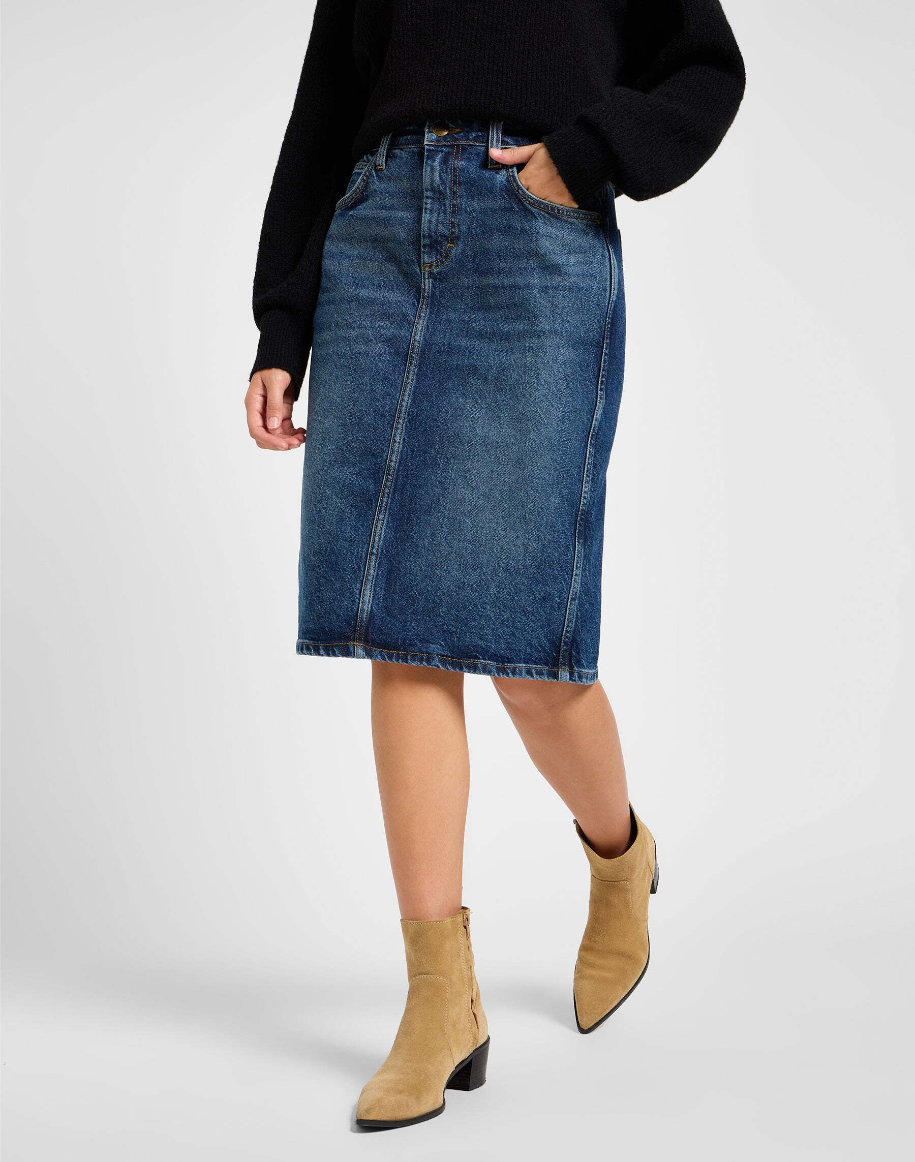 Lee® Jeansrock »LEE Jeansrock Midi Skirt« von Lee®