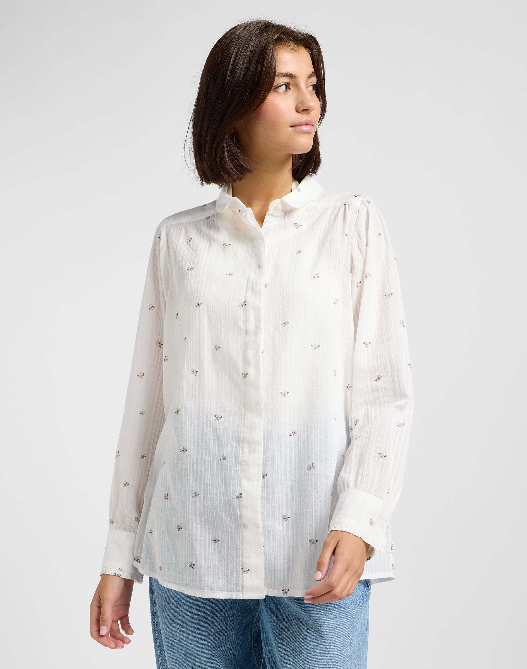 Lee® Kurzarmbluse »LEE Langarmhemd Shirred Blouse« von Lee®