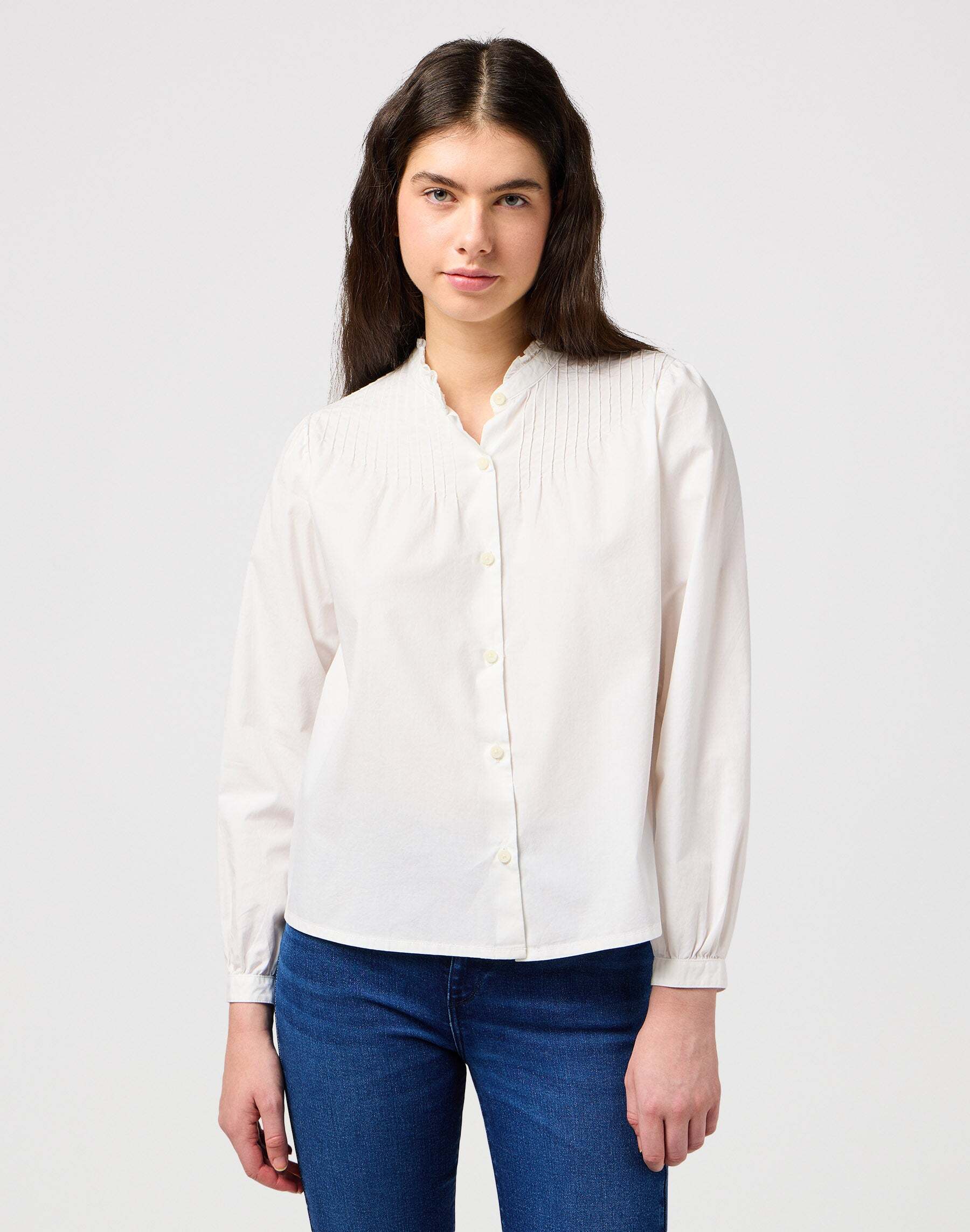 Wrangler Langarmbluse »Wrangler Blusen Pintuck Blouse« von Wrangler