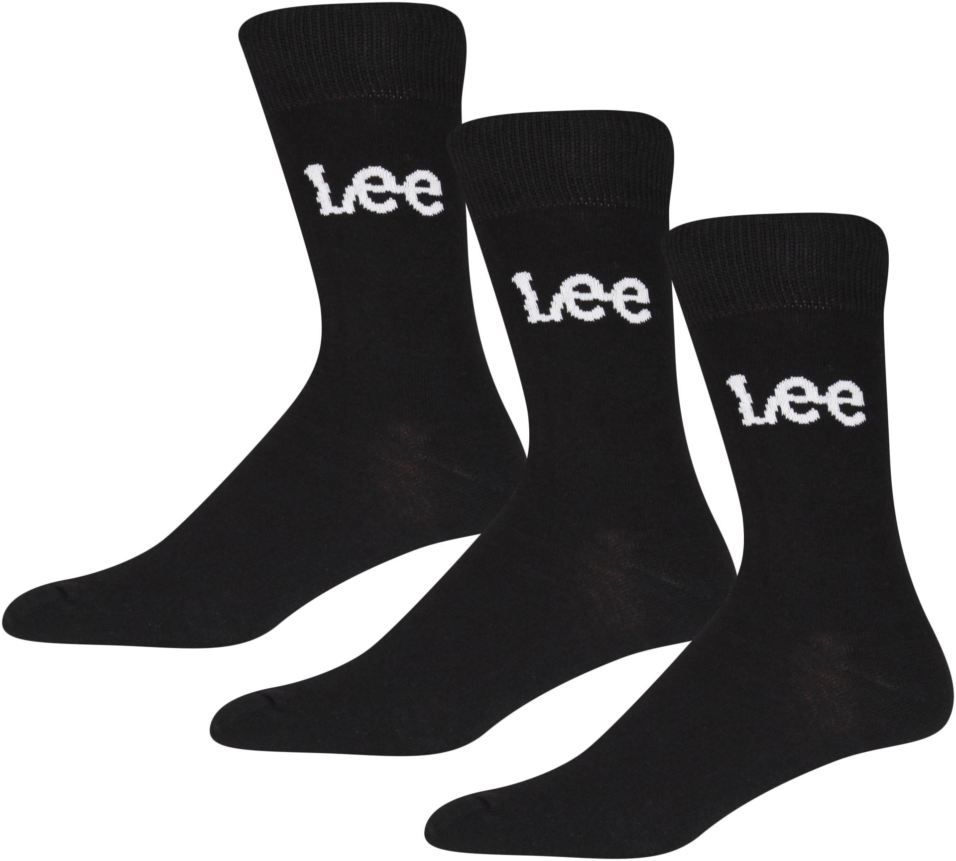 Lee® Sportsocken »BILLIE«, (3 Paar), atmungsaktive Baumwollmischung von Lee®