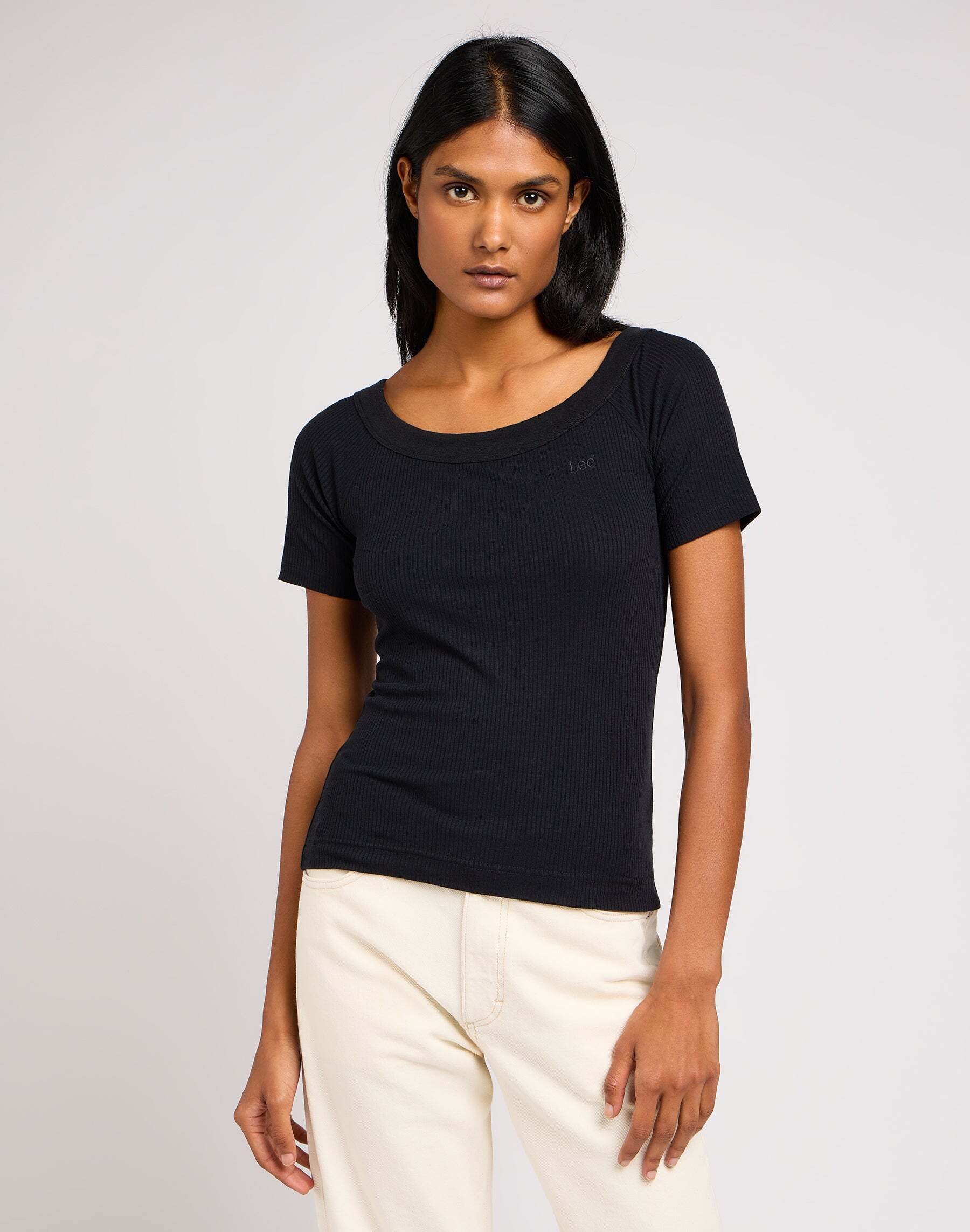 Tamaris T-Shirt »LEE T-Shirts Off The Shoulder Rib« von Tamaris