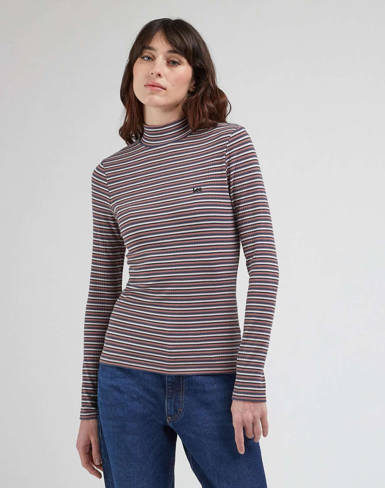 Lee® Strickpullover »Pullover Ribbed LS High Neck« von Lee®