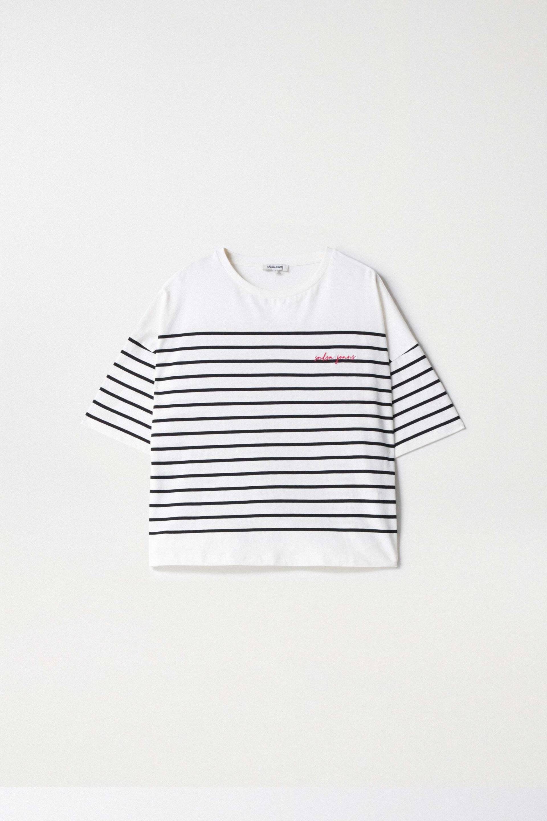 Lee® T-Shirt »Salsa Jeans T-Shirts Striped Branding T-Shirt« von Lee®