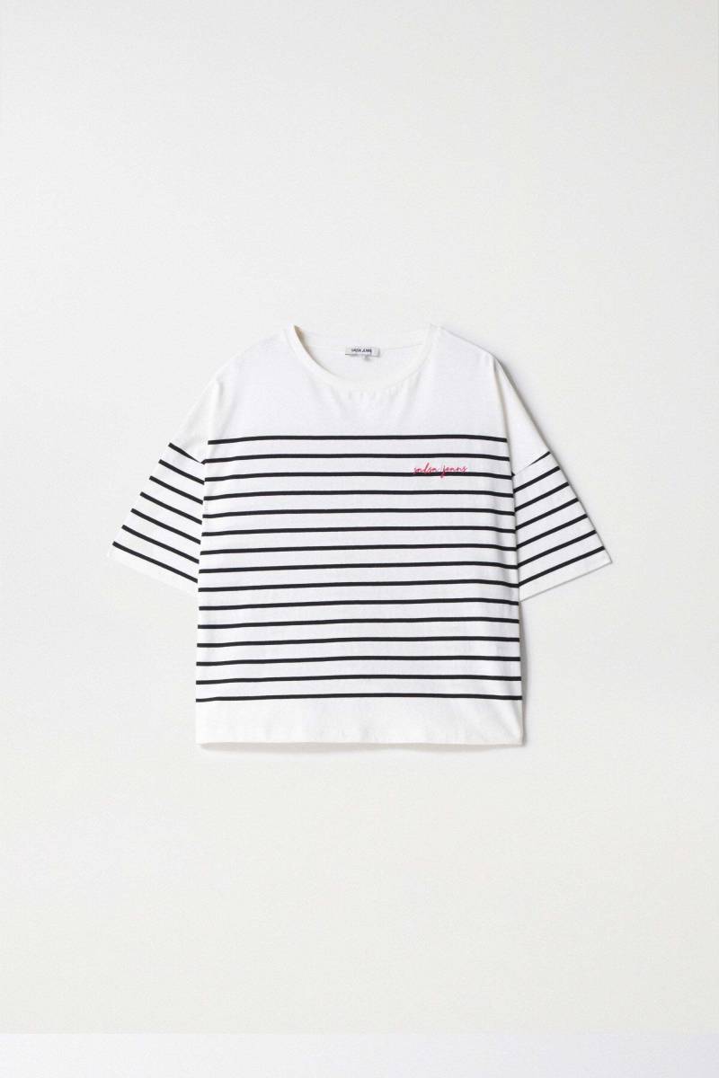 Lee® T-Shirt »Salsa Jeans T-Shirts Striped Branding T-Shirt« von Lee®