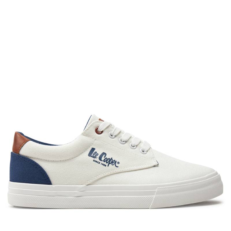 Sneakers aus Stoff Lee Cooper LCW-24-02-2140MB Weiß von Lee Cooper