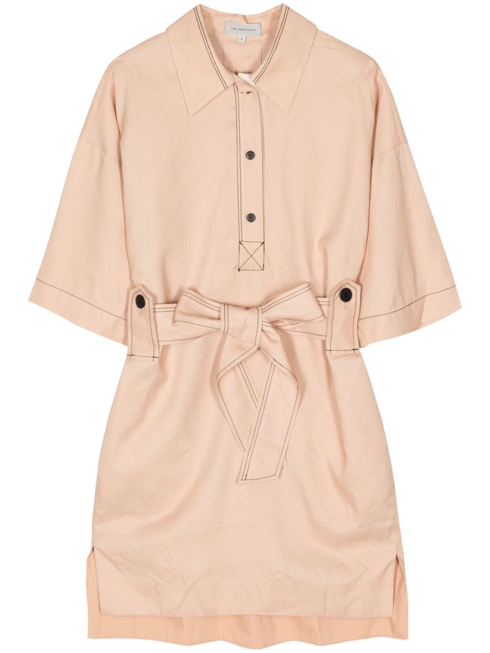 Lee Mathews Lennox belted minidress - Neutrals von Lee Mathews