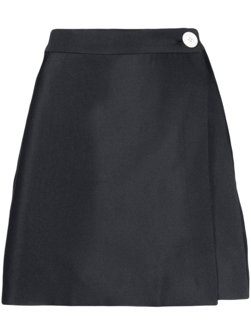 Lee Mathews button-detail high-waist miniskirt - Black von Lee Mathews