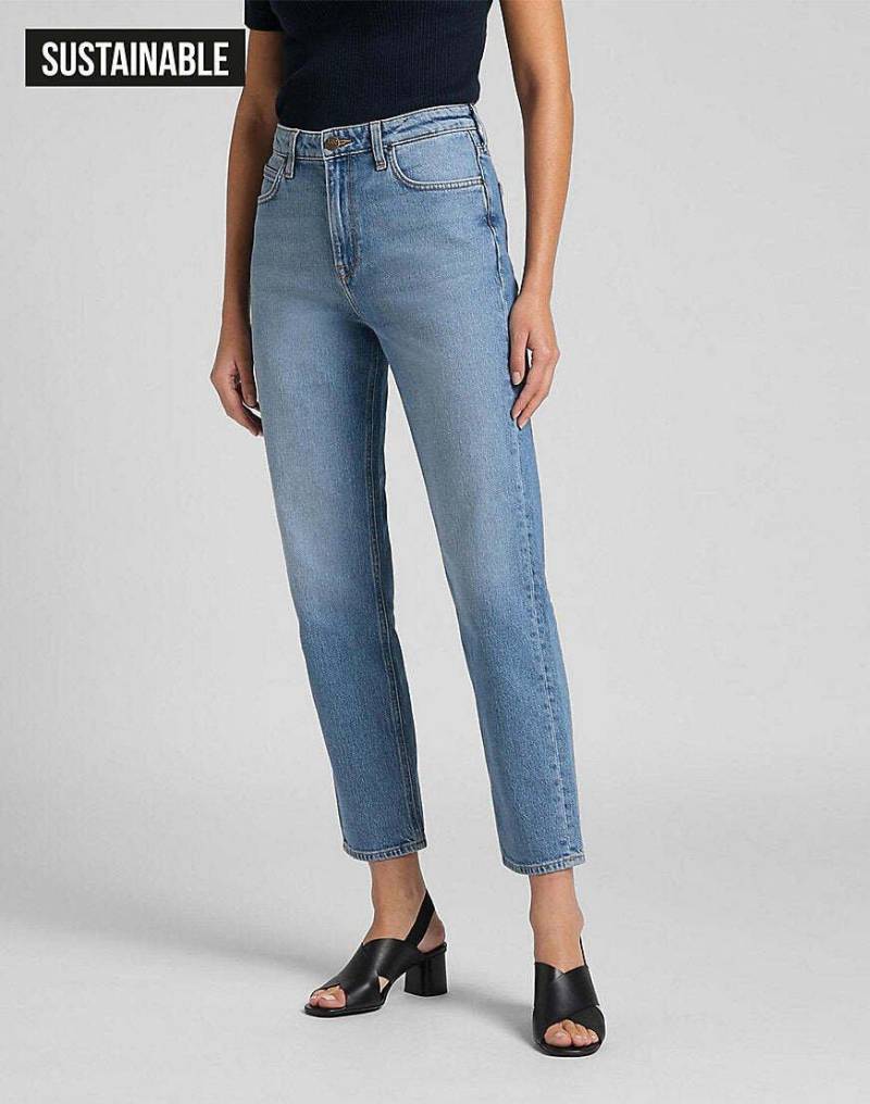 Jeans Straight Leg Carol Damen Hellblau L33/W25 von Lee