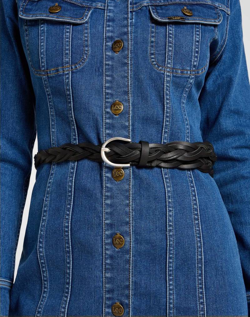 Lee - Gürtel Braided Belt, für Damen, Schwarz, Größe 85 von Lee