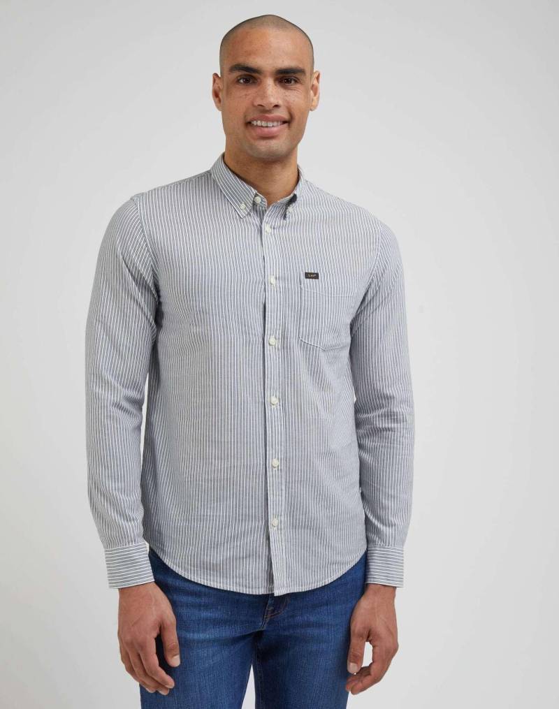 Hemden Button Down Herren Beige S von Lee