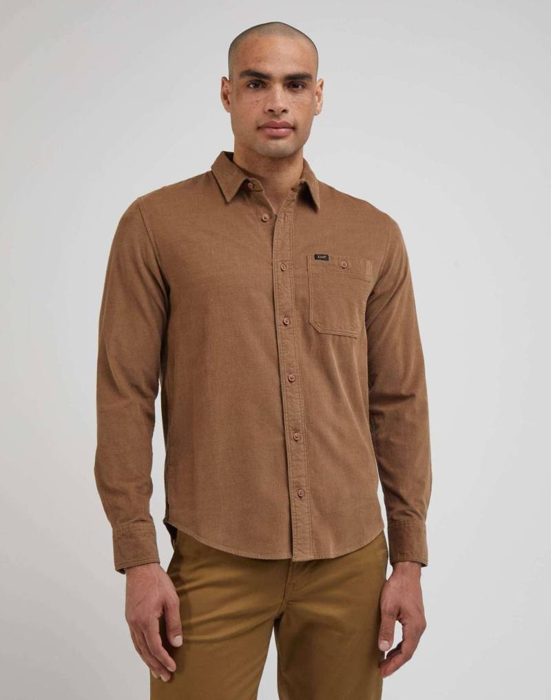 Hemden Leesure Shirt Herren Beige M von Lee