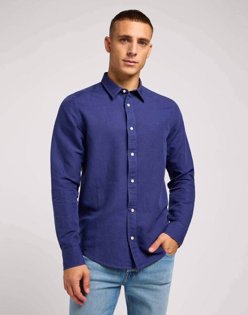 Hemden Patch Shirt Herren Blau S von Lee