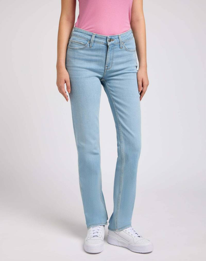 Jeans Marion Straight Damen Hellblau L33/W30 von Lee