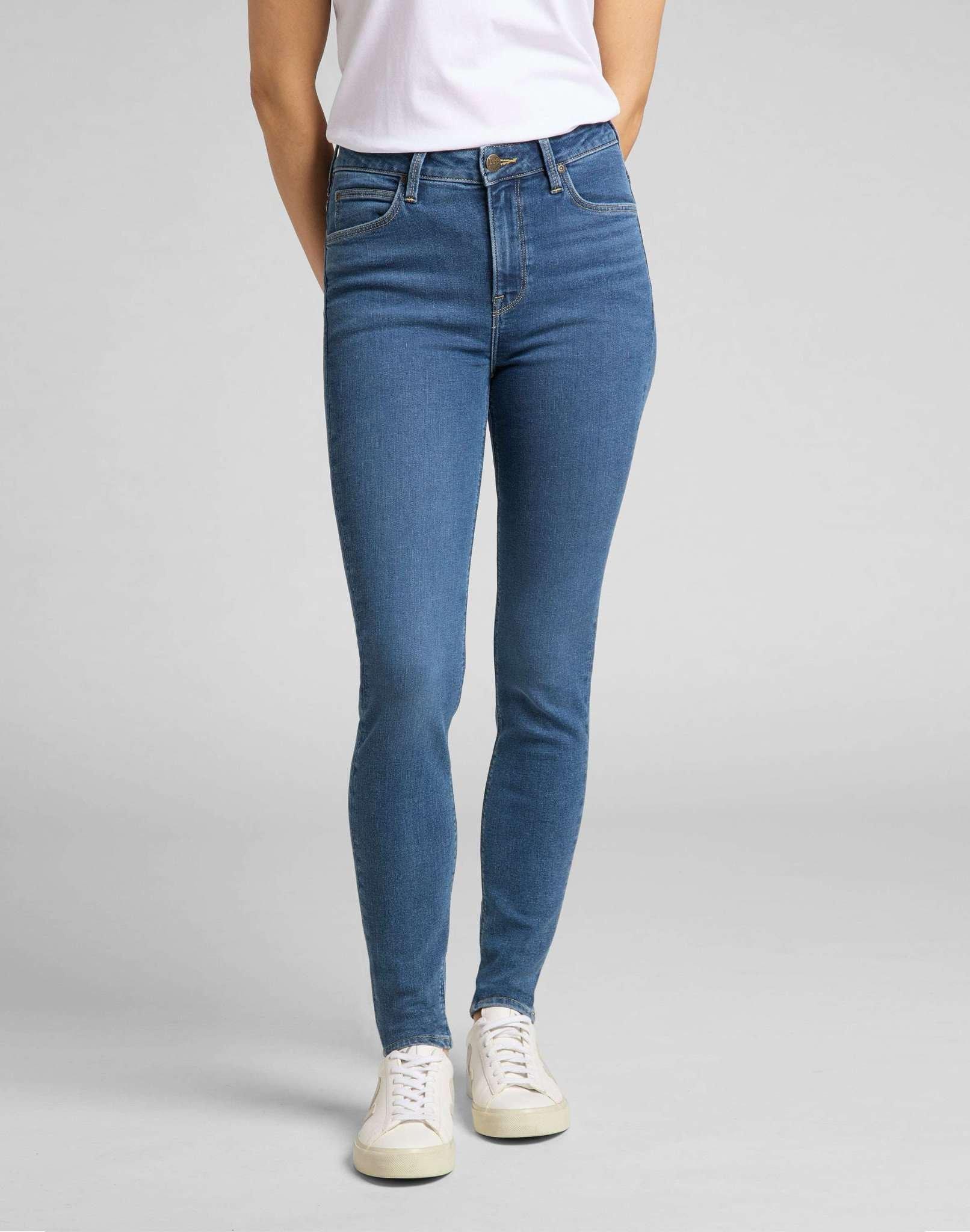 Lee - Jeans Skinny Fit Scarlett High, für Damen, Blau Denim, Größe W30/L33 von Lee