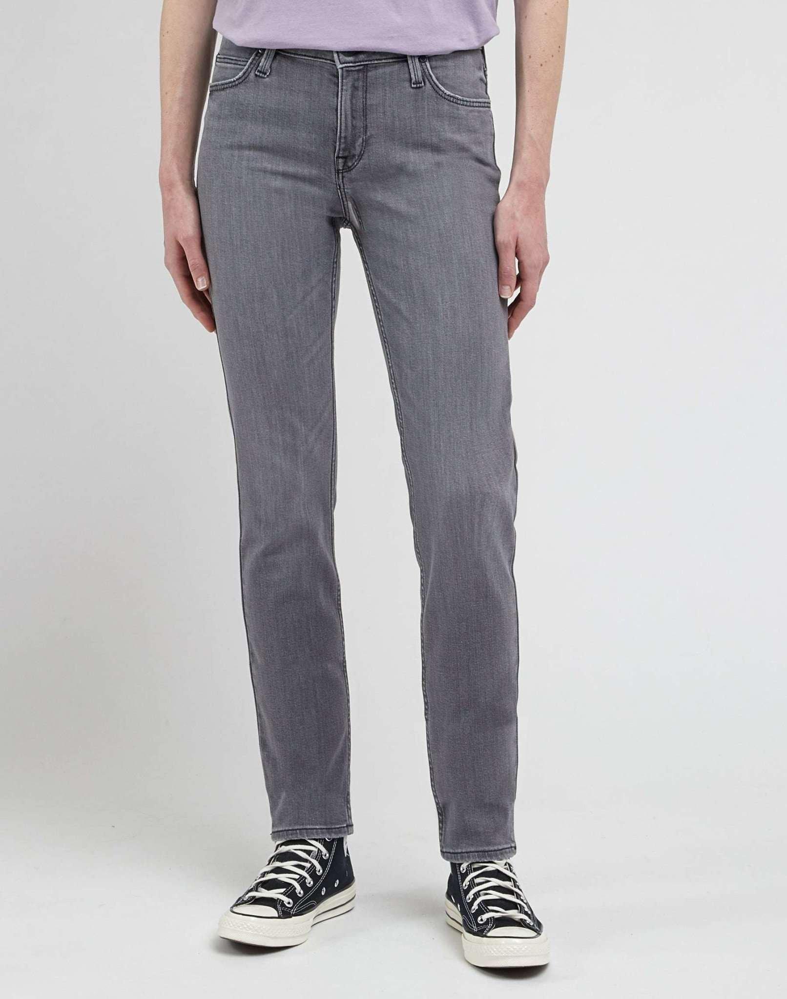 Jeans Slim Fit Elly Damen Taubengrau L33/W32 von Lee