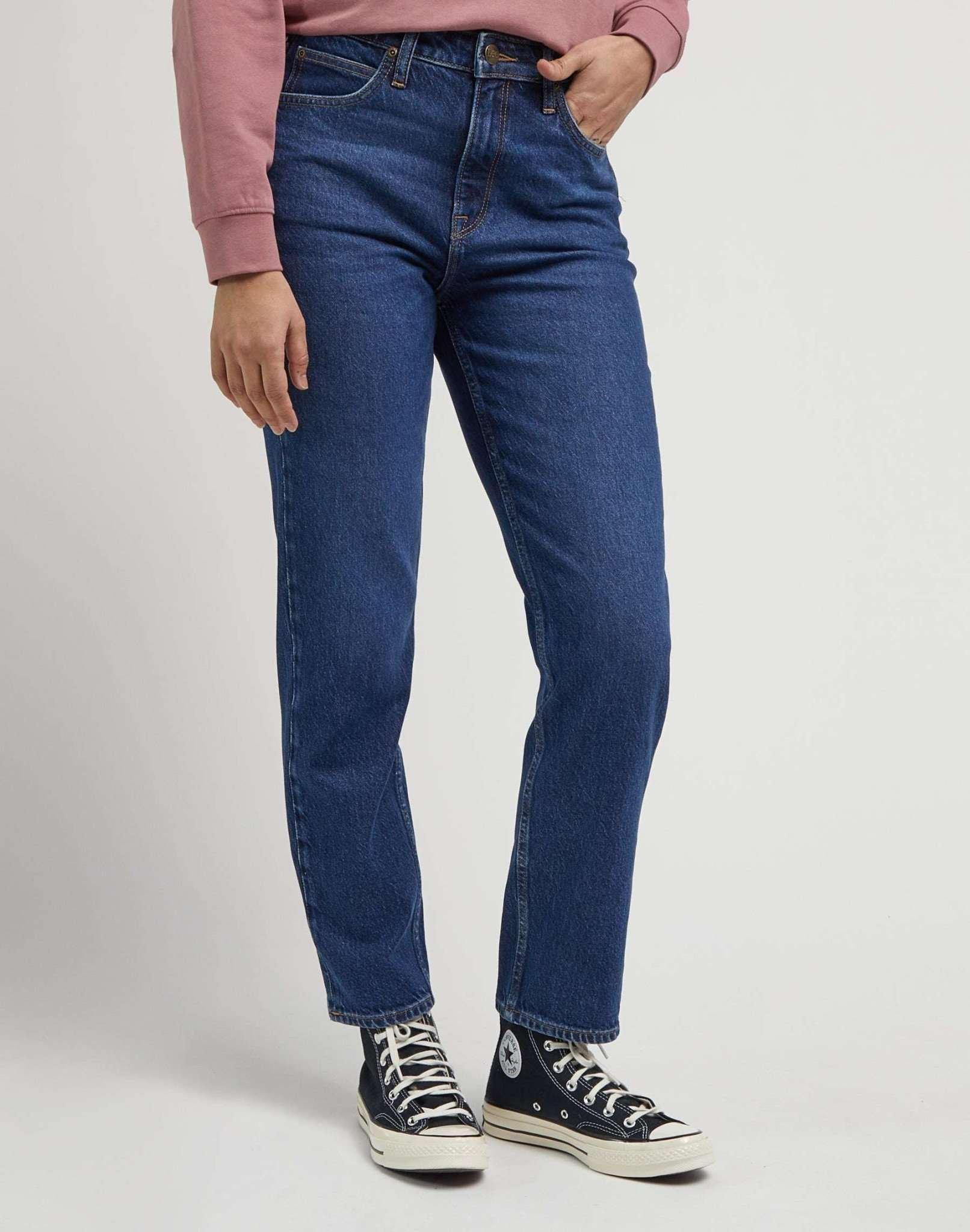 Lee - Jeans Straight Leg Carol, für Damen, Blau, Größe W31/L31 von Lee