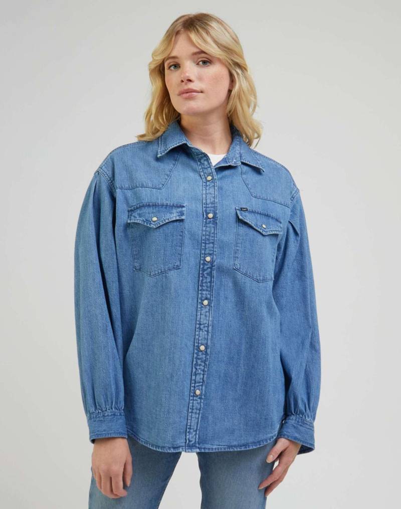 Jeanshemden Seasonal Western Shirt Damen Blau XS von Lee