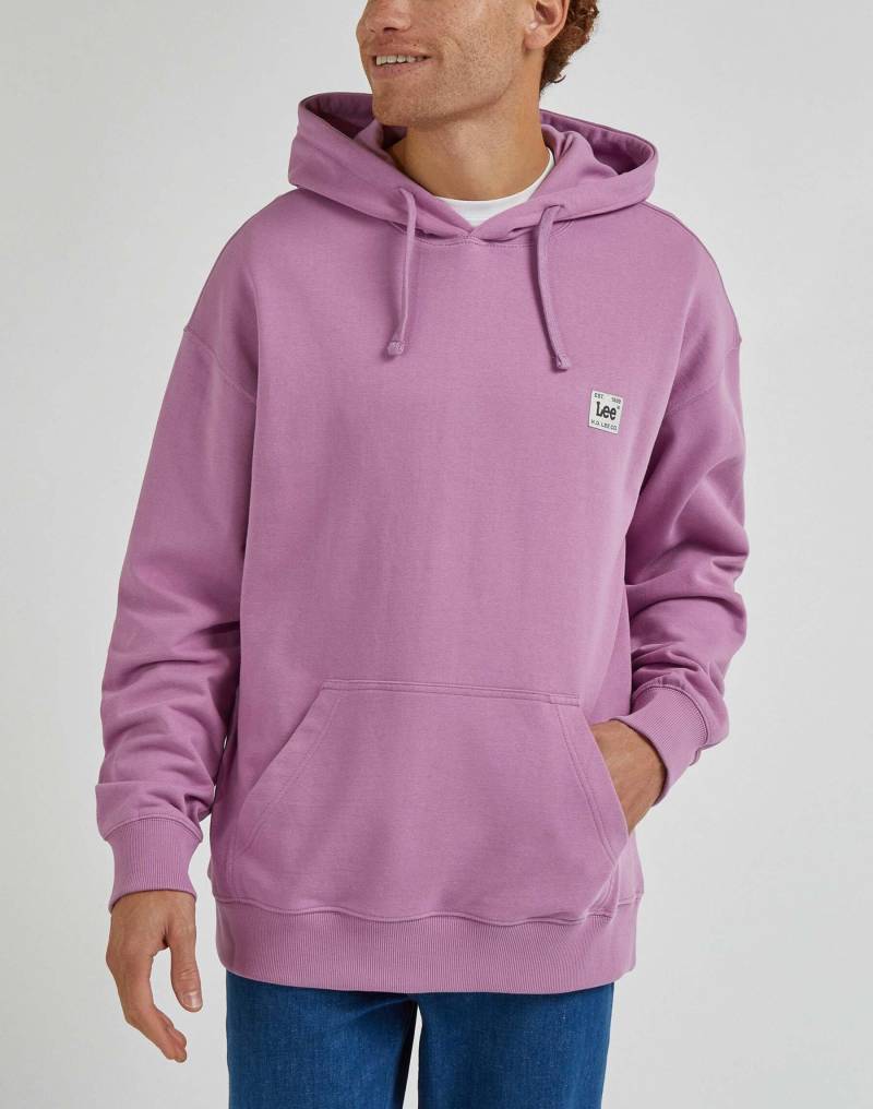 Kapuzenpullover Core Loose Hoodie Herren Violett M von Lee