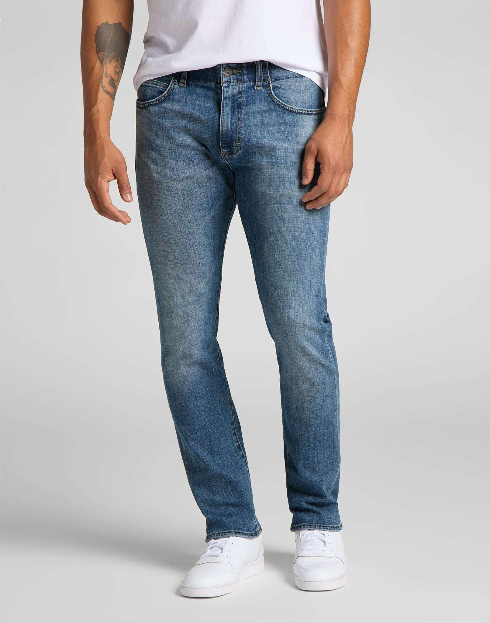 Jeans Slim Fit Mvp Herren Blau Denim L32/W34 von Lee