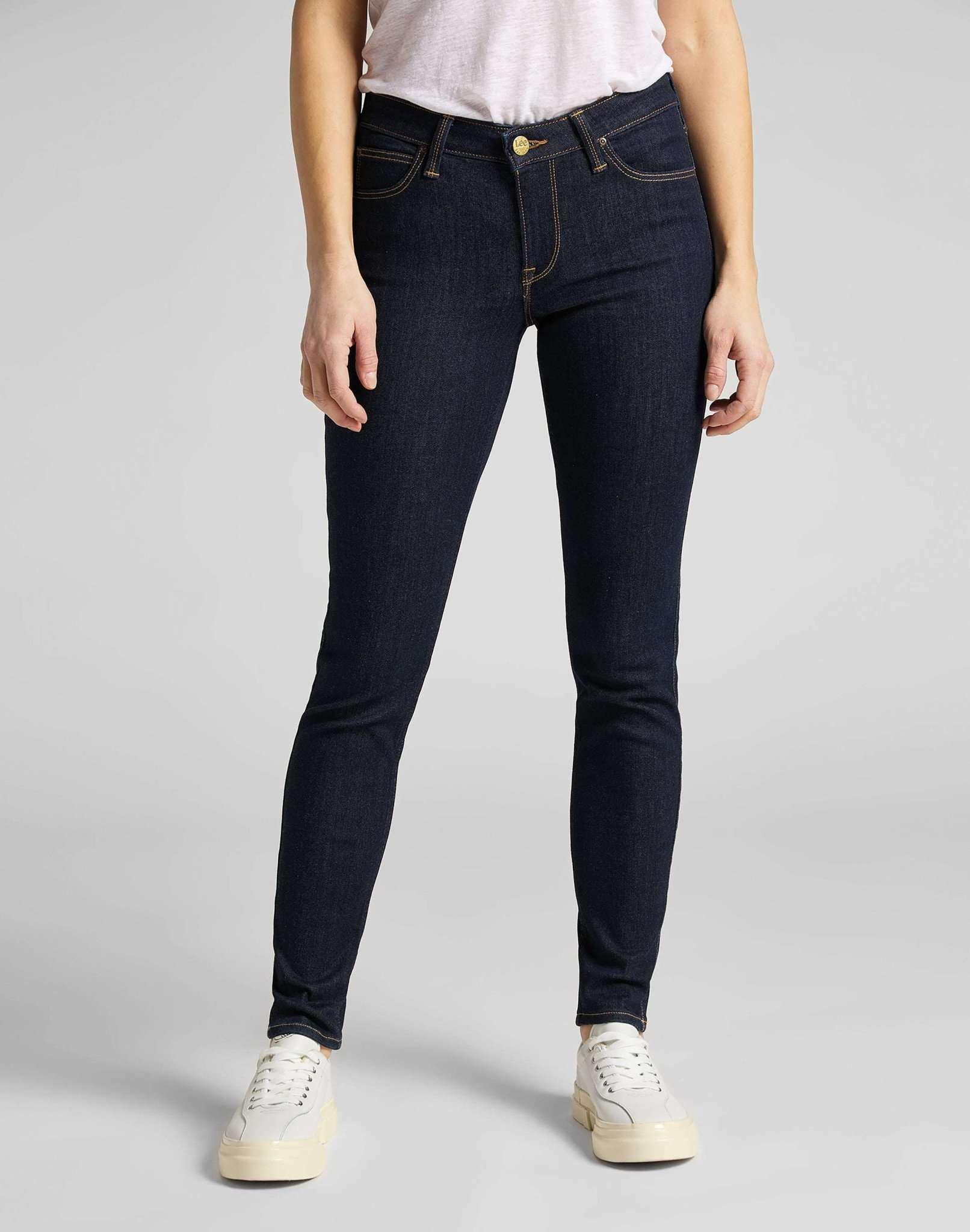 Jeans Skinny Fit Scarlett Damen Blau Denim L31/W26 von Lee