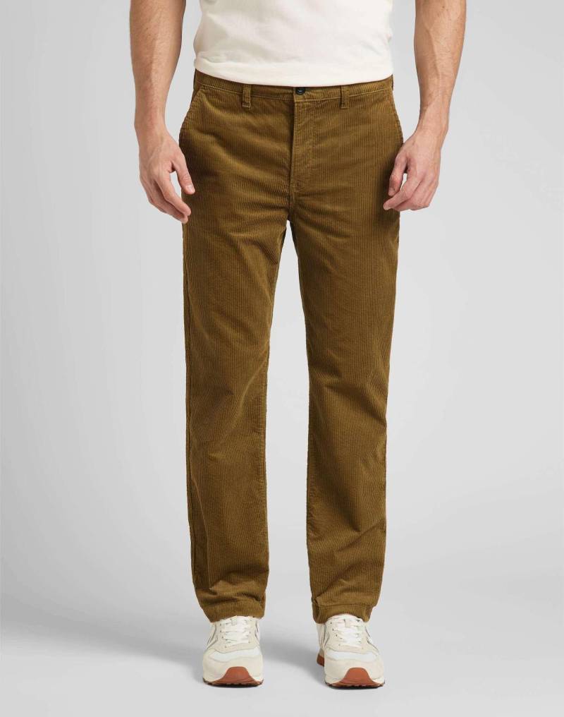 Chino Regular Damen Braun L34/W31 von Lee