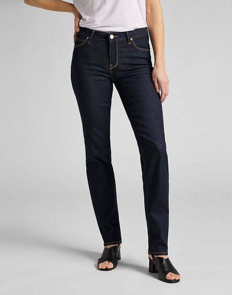 Lee - Jeans Straight Leg Marion, für Damen, Blau Denim, Größe W26/L31 von Lee