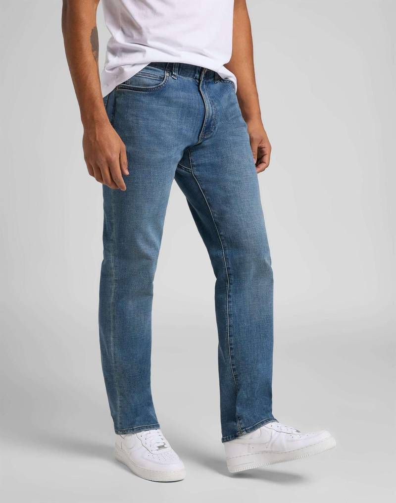 Lee - Jeans Straight Leg MVP, für Herren, Blau Denim, Größe W30/L32 von Lee