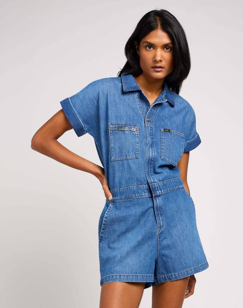 Overall Short Unionall Damen Blau S von Lee