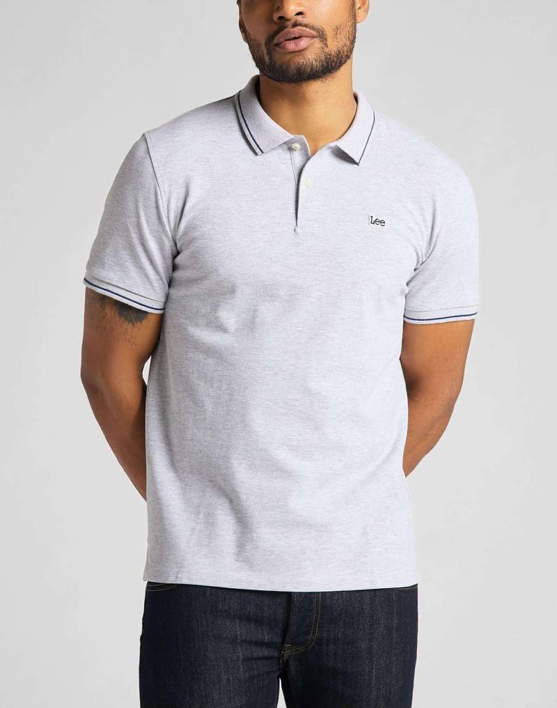 Lee - Poloshirt Pique, für Herren, Taubengrau, Größe S von Lee