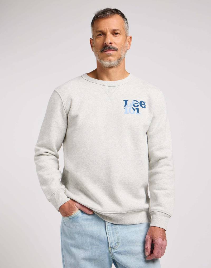 Sweatshirts 101 Rider Sweater Herren Taubengrau L von Lee