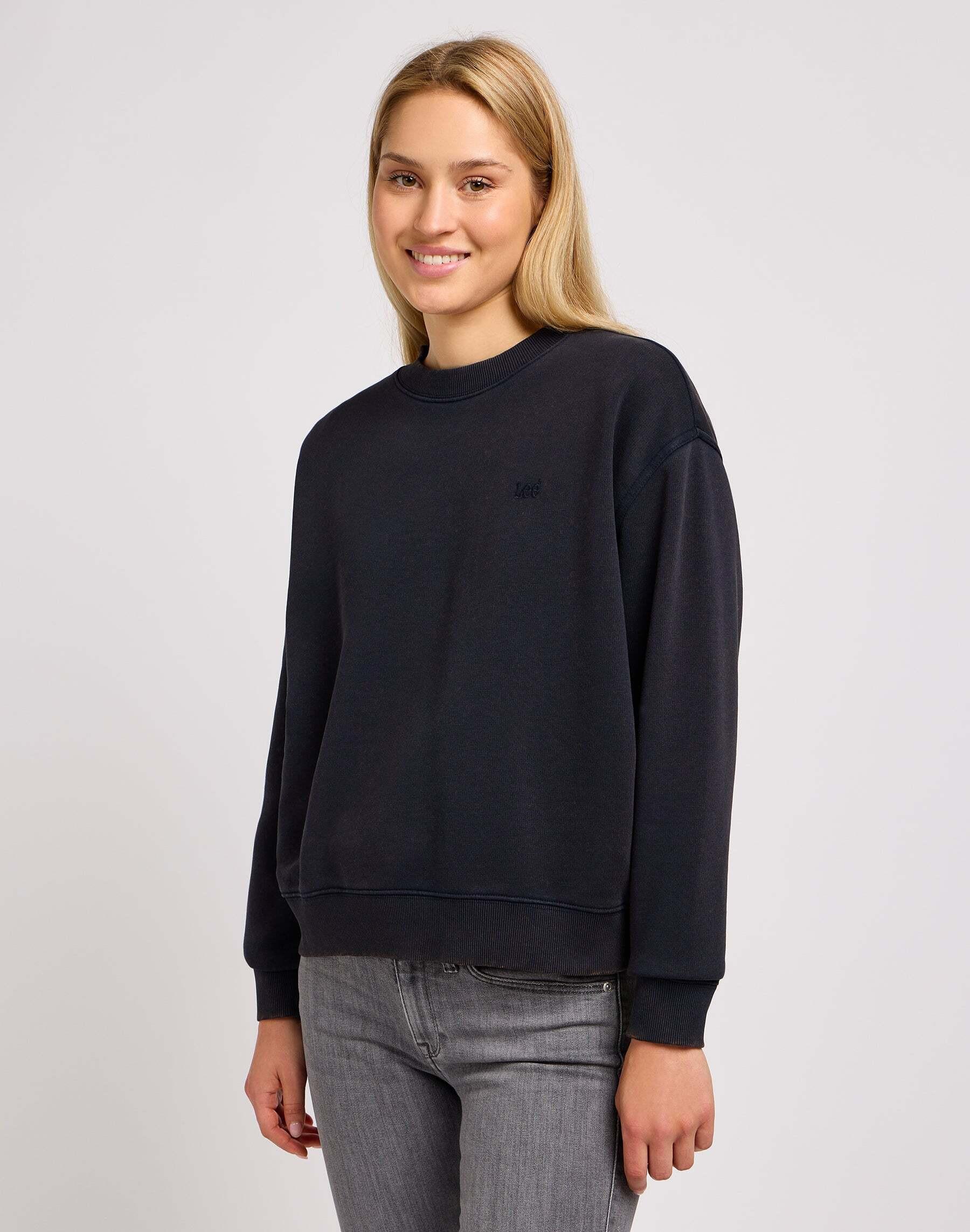 Sweatshirts Crew Sweater Damen Schwarz XS von Lee