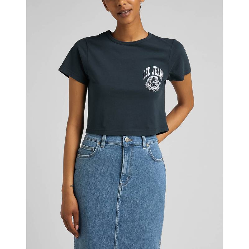 T-Shirt in Cropped-Form, Logo vorne von Lee