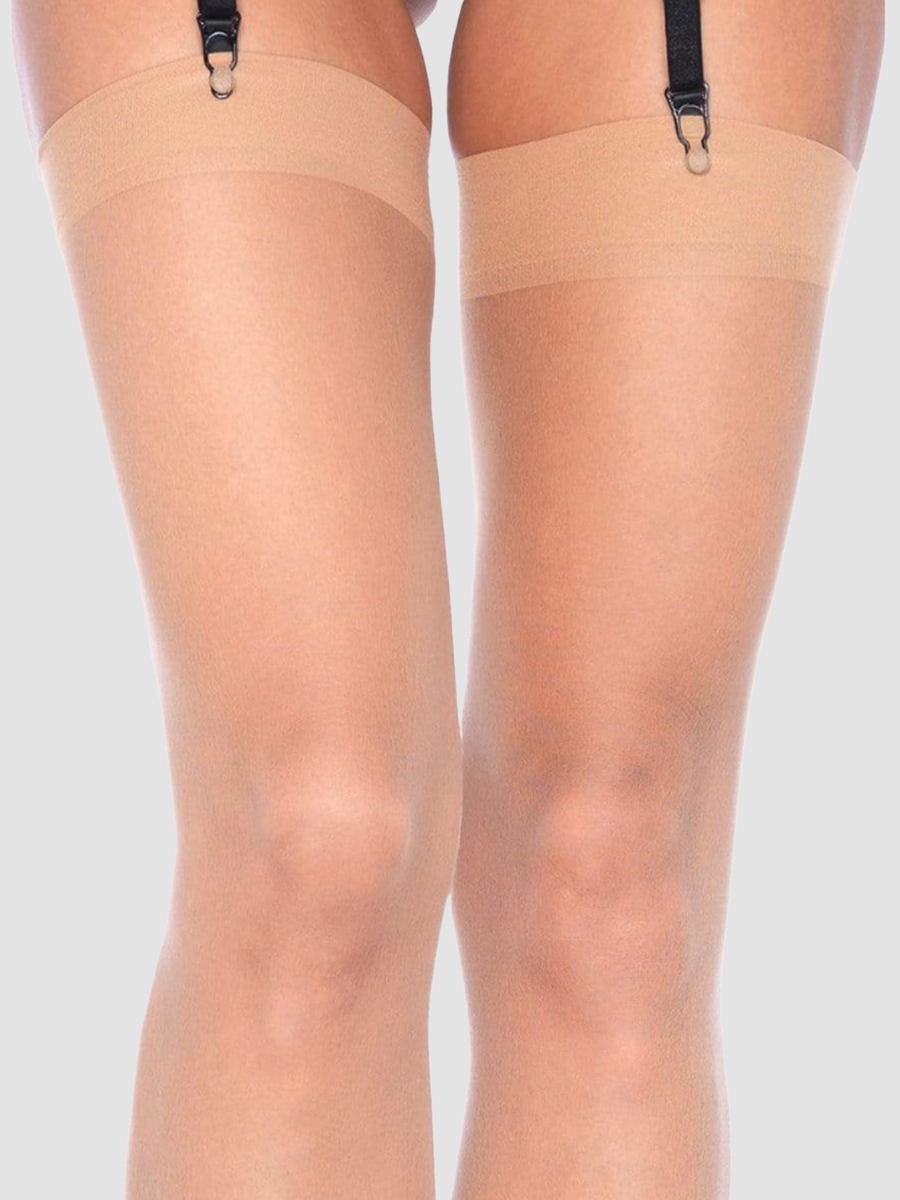 Leg-avenue Sheer Classic Strümpfe, Nude, Textil - Amorana von Leg Avenue