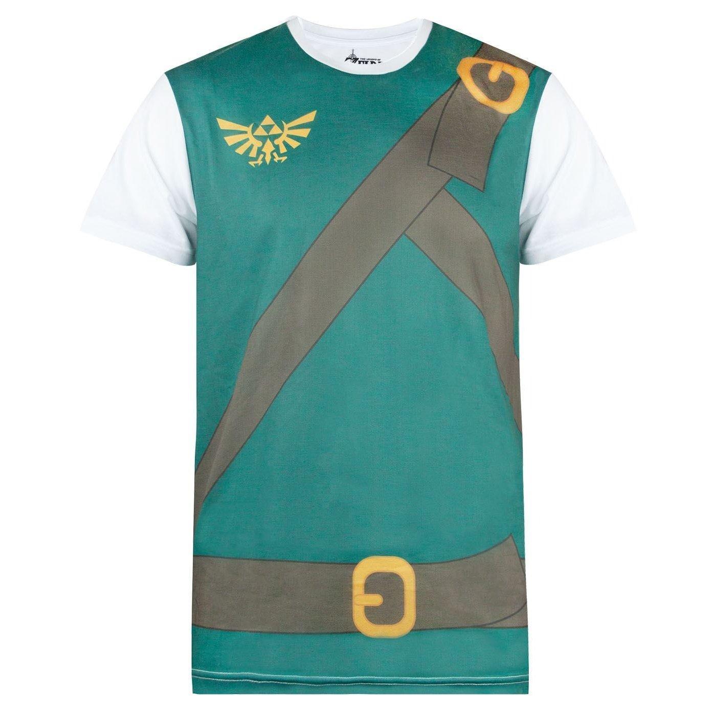 Klassisches Kostüm Cosplay T-shirt Herren Weiss Bedruckt 3XL von Legend Of Zelda