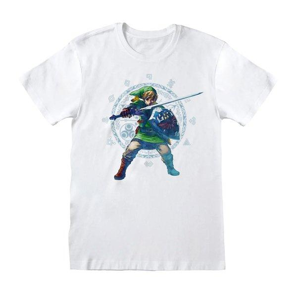 Skyward Sword Pose Tshirt Damen Weiss L von Legend Of Zelda