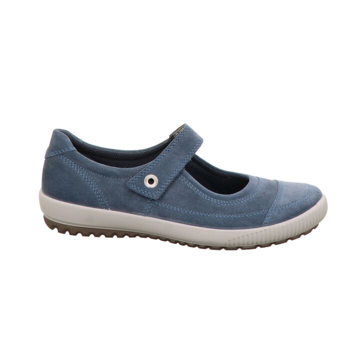 Legero Mary Jane Schlupfschuh für Damen aus Veloursleder jeansblau, 38 von Legero