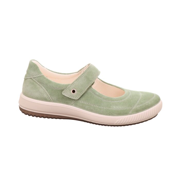Legero Mary Jane Schlupfschuh für Damen aus Veloursleder pistazie Legero Mary Jane Schlupfschuh für Damen aus Veloursleder pistazie von Legero