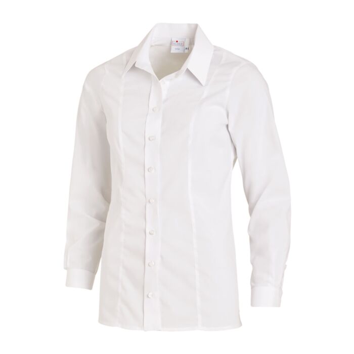 Bluse langarm chlorecht, weiss von Leiber