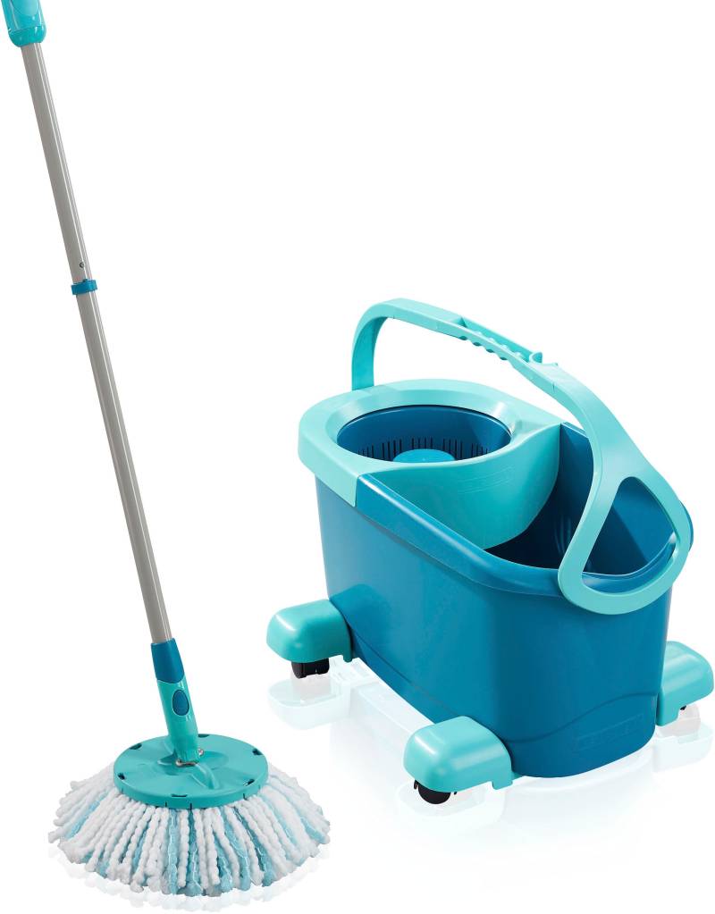 Leifheit Bodenwischer-Set »Set CLEAN TWIST Disc Mop Ergo Mobile«, inkl. Rollwagen und Eimer von Leifheit