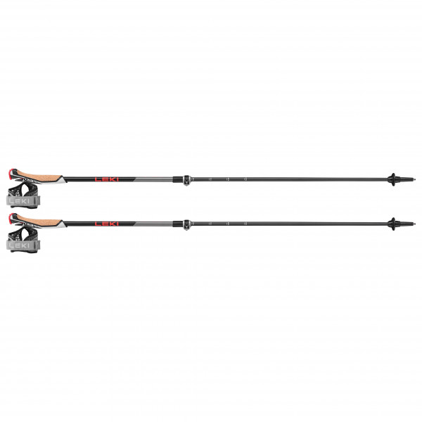 Leki - Instructor Lite - Nordic Walking Stöcke Gr 100 - 125 cm grau/rot von Leki