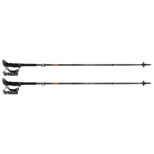 Leki - Makalu FX.One Carbon - Trekkingstöcke Gr 110 cm;115 cm;120 cm;125 cm;130 cm schwarz/orange von Leki