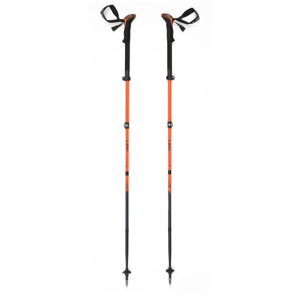 Leki - Sherpa FX Carbon Strong - Trekkingstöcke Gr 120 - 140 cm orange/blau von Leki